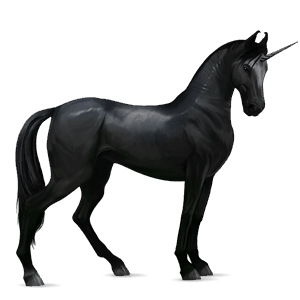 ridenhörning tennessee walker svart