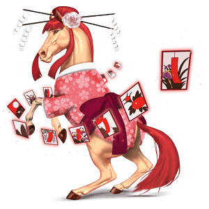 den gudomliga hästen hanafuda